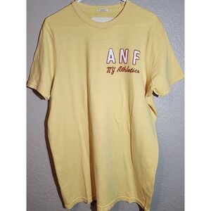 Abercrombie & Fitch Men's Muscle T-Shirt, Size 2XL, Yellow, Short Sleeve, Logo